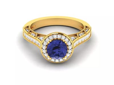 Solitaire Ring 3dm Render Detail