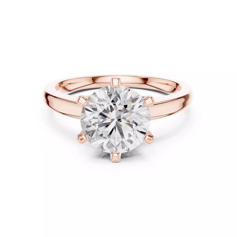 Round Mono Solitaire Ring 3dm stl renders 360 animation videos