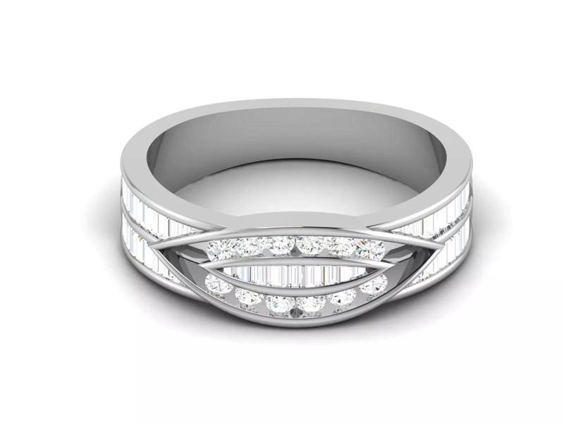 Solitaire Engagement Ring 3dm STL OBJ FBX Render Details