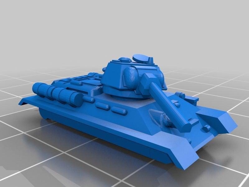 T34 Damaged 1/100 scale