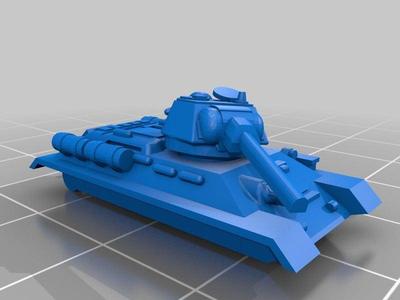 T34 Damaged 1/100 scale