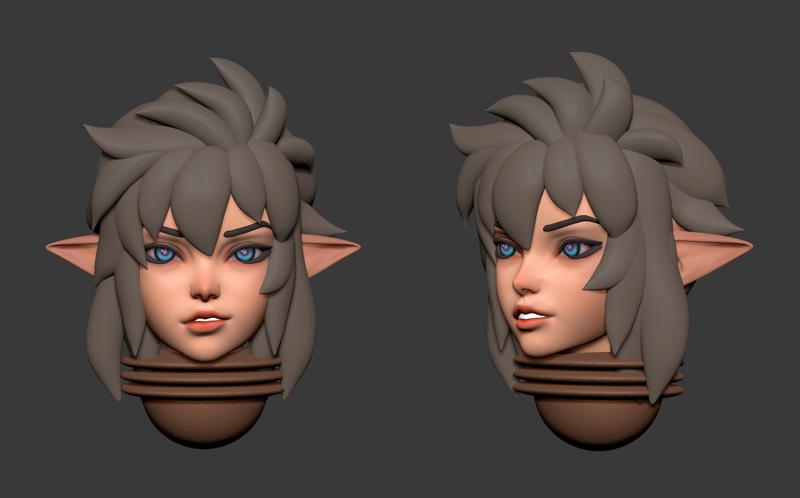 Anime superset of Space elves alternative heads