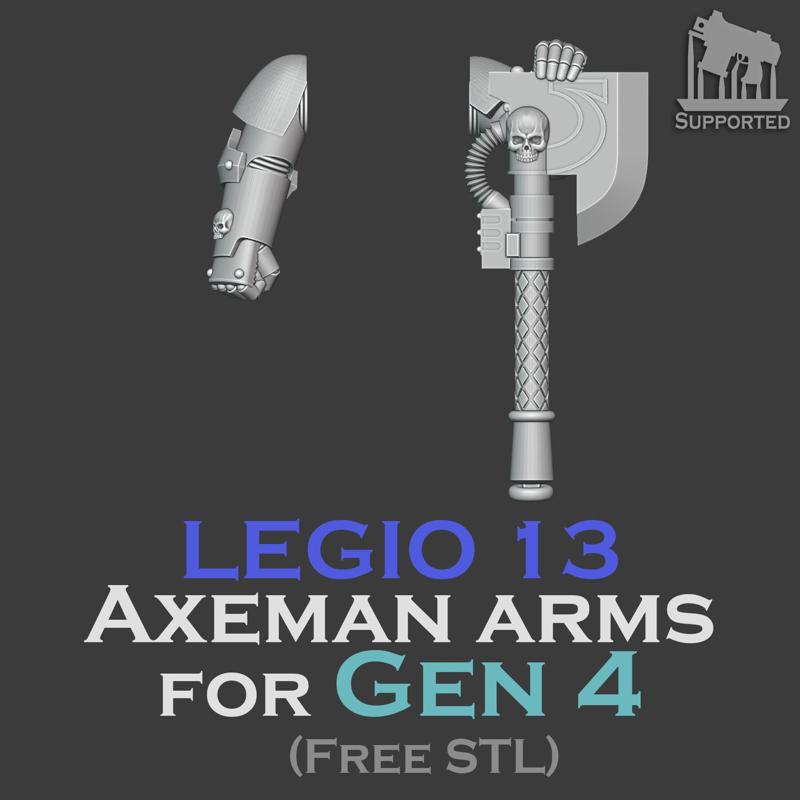 Gen 4 Legio 13 Axeman arms (Ver.1 Update)
