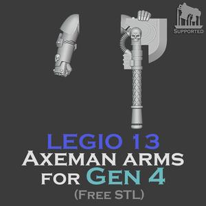 Gen 4 Legio 13 Axeman arms (Ver.1 Update)