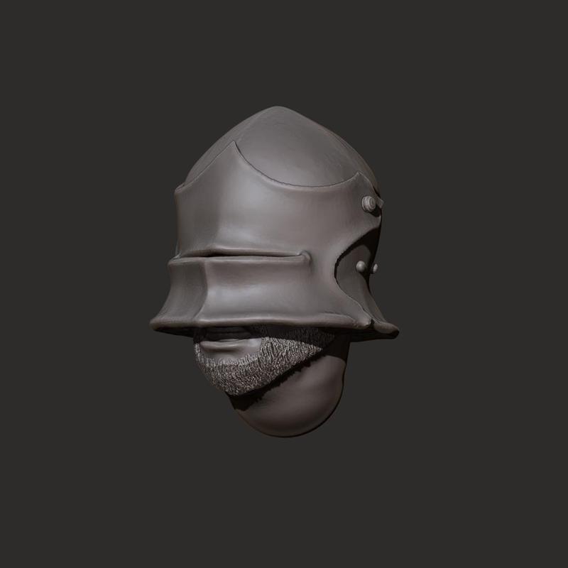Warsteel Kickstarter Medieval Gothic Mercenaries Freebie Head