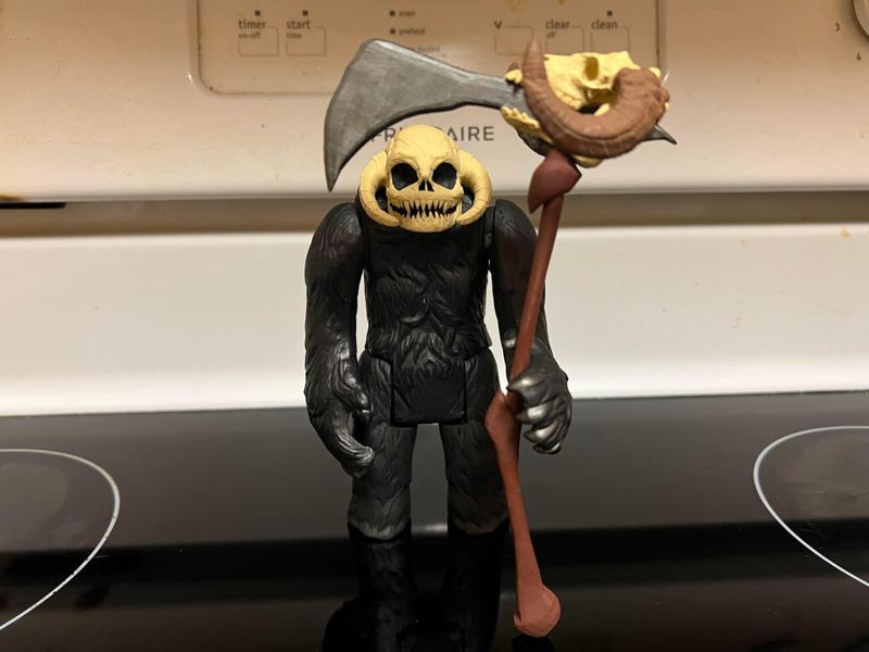 REAPER WAMPA, VINTAGE CUSTOM STAR WARS ACTION FIGURE, KENNER 3.75", HOTH ALIEN CREATURE , 5 POA, 1/18