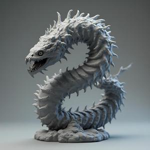 Spined Terror: 28-32mm Scale Fantasy Monster