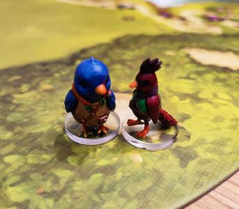 Everdell meeples (starling and cardinal bird) (Unofficial)