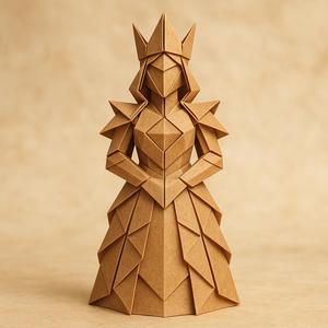 Chess Queen Origami