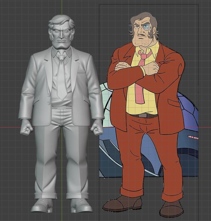 SENJIRO SHIBA - Kotetsu Jeeg - DR HARLOCK - THE VENGER - HIROSHI SHIBA - KOTETSU JEEG - 司馬 宙 - 鋼鉄ジーグ - Jeeg Robot D'acciaio - Professor Kirijiro Shiba