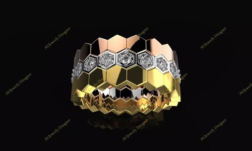 AV Designe 216  Honeycomb Ring