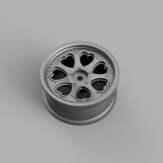 1/10 RC heart shaped wheels (drift, rally)