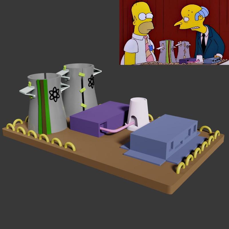 Nuclear Power Plant Model - The Simpsons