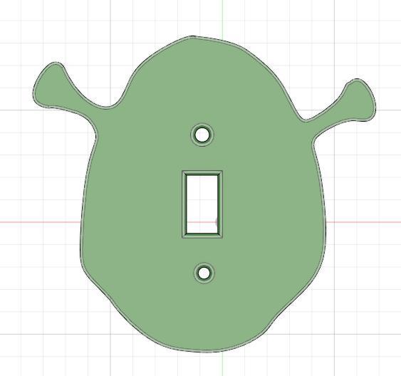 Shrek Light switch cover