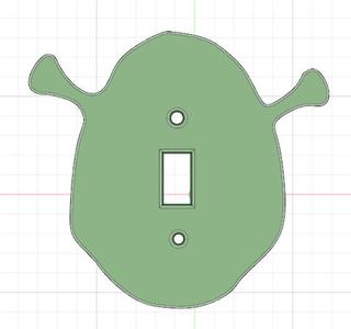 Shrek Light switch cover