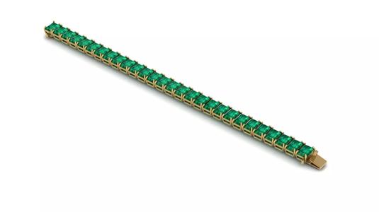 Riviera Tennis Bracelet Short Way Octagonal 7x5 mm