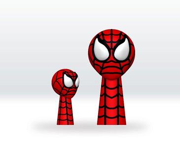 Sprunki Spiderman STL 3D Model Character Fanart