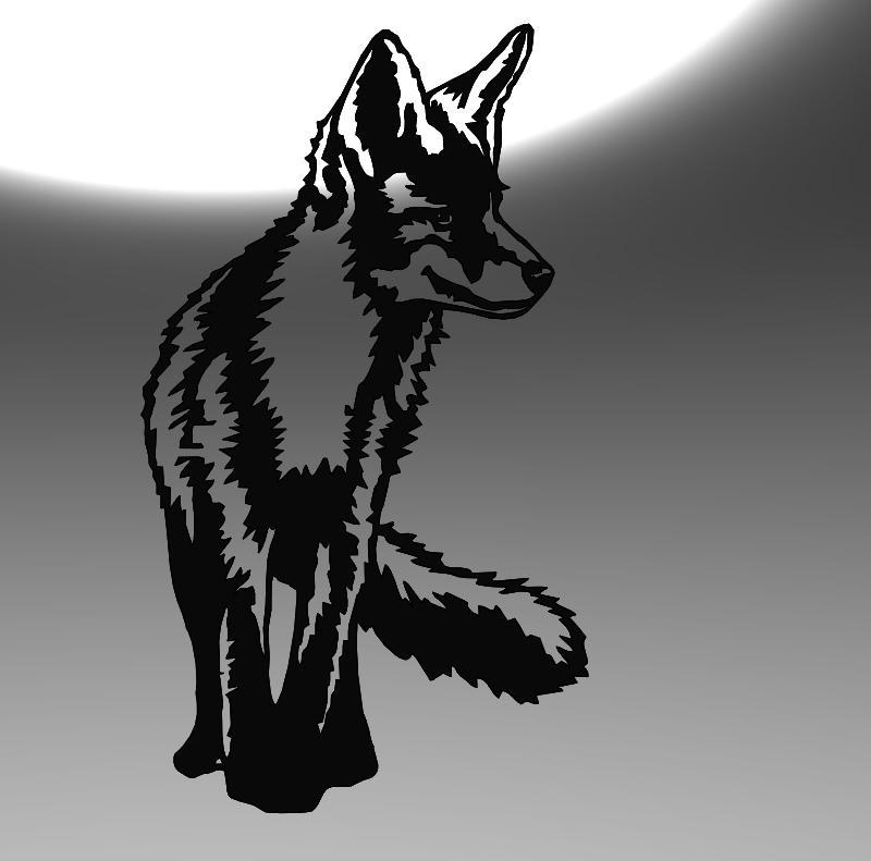 Line Art Fox – Sleek and Elegant Wildlife Design