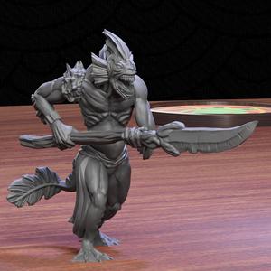 Sahuagin guards - bundle - 3D print model