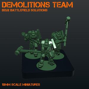 Exo-Armour Teams: 10mm scale wargame minatures