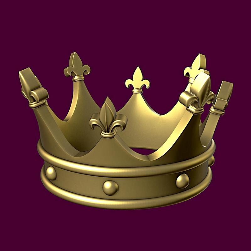 Crown with heraldic lily