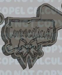 States with Bow Silicone Mold Housing - Connecticut