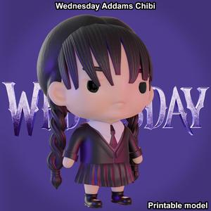 Wednesday Addams Chibi