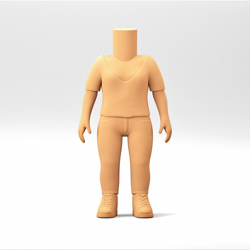 Stylized Chibi / POP Body STL | 3D Print File | WB_17