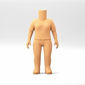 Stylized Chibi / POP Body STL | 3D Print File | WB_17