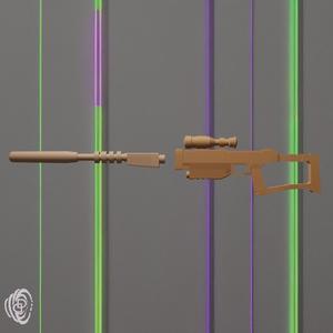 BAD BATCH CROSS HAIR RIFLE FOR BLACK SERIES FIGURES