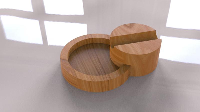 Ashtray, Cigar Tray, Cigarette Tray, Cnc Cut 3D Model File For CNC Router Engraver, Plate Carving Machine, Relief, serving tray Artcam, Aspire, VCarve, Cutt3D