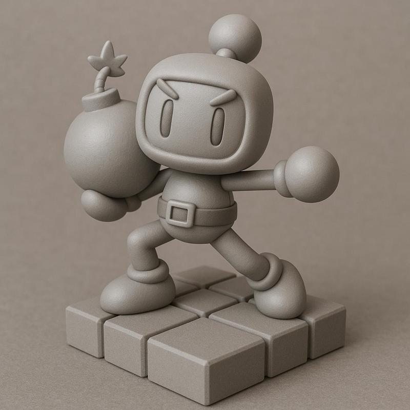 Bomberman Figure Collectible Game Character Model