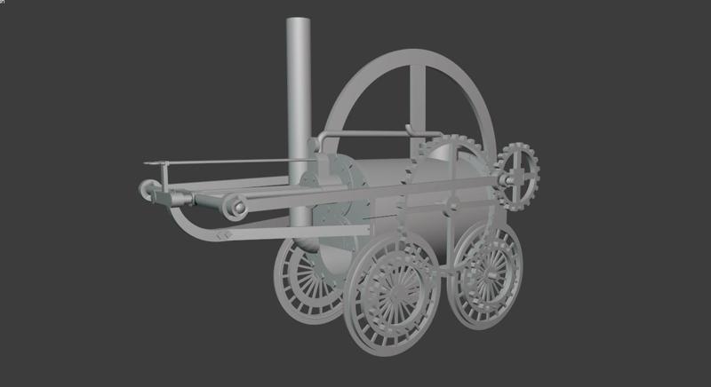 first ancient steam locomotive by parts