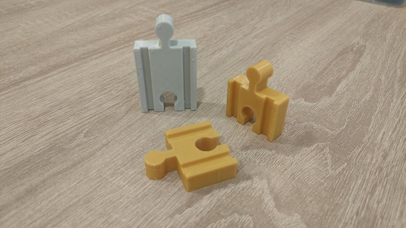 Wooden rail straight 38 pieces