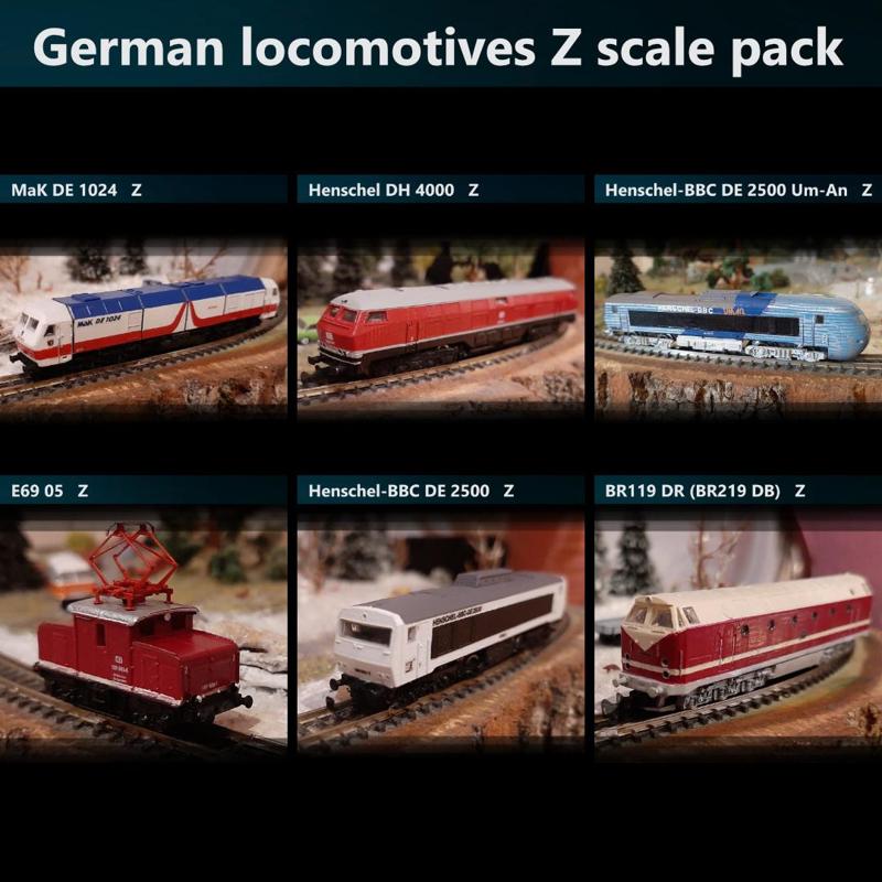 German locomotives Z scale pack