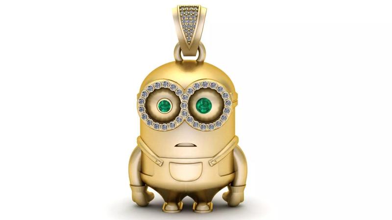 Minion-Inspired Pendant 3D Printable Model
