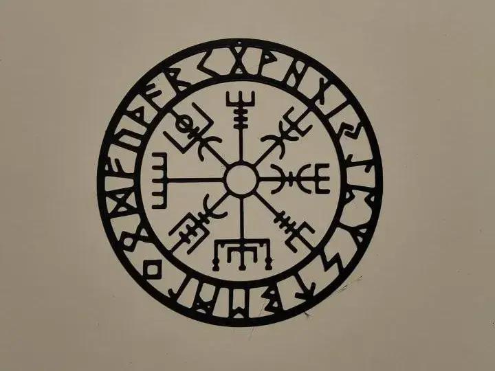 ancient compass wall art -  2D WALL ART