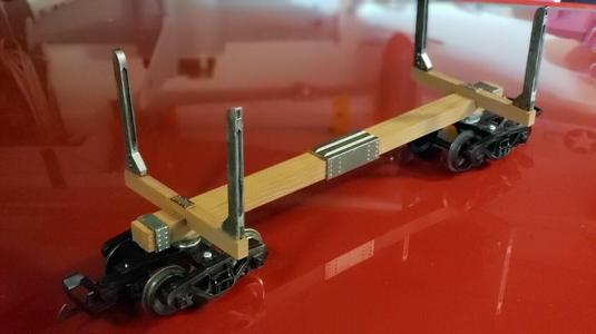 G Scale Skeleton Log Car