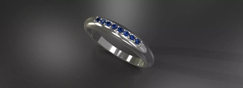 Size 10 Gemstone Ring Prong Set Diamond Gold Silver Jewelry