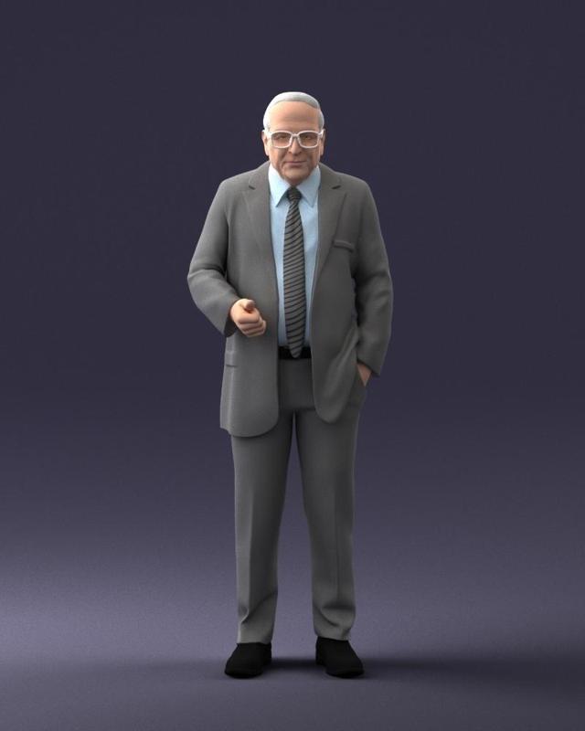 000272 Elderly Man in Suit 0617