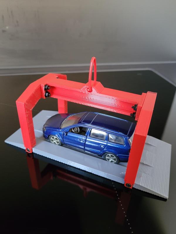 Transport platform for crane transport, Siku, Mattel etc. model cars