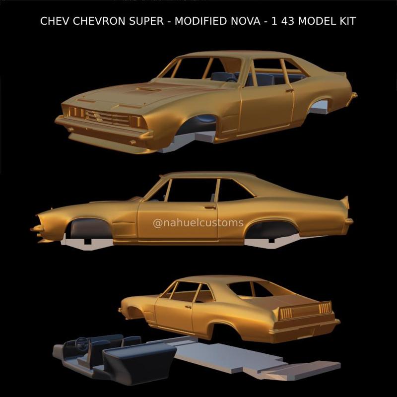 CHEV CHEVRON SUPER - MODIFIED NOVA - 1 43 MODEL KIT