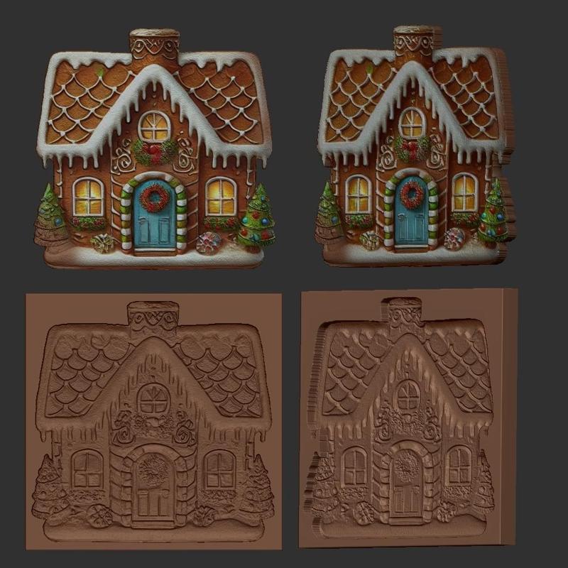Gingerbread House-mold for Christmas cookies