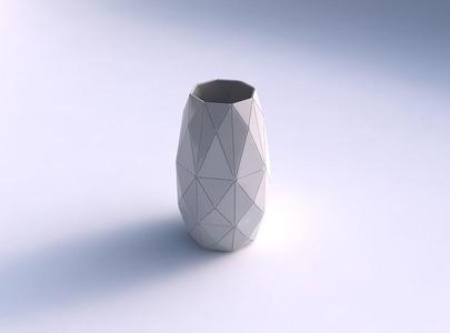 Spacious vase with triangle plates