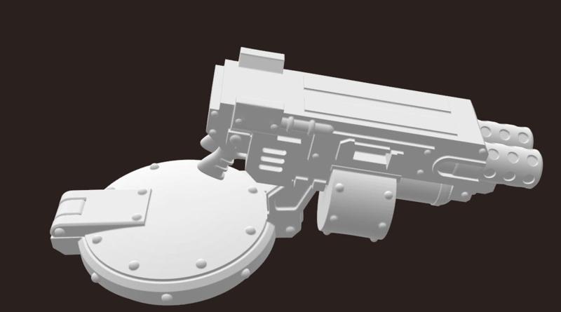 Leman Russ Battle Tank Sponson Removal - Cupola heavy Bolter upgrade