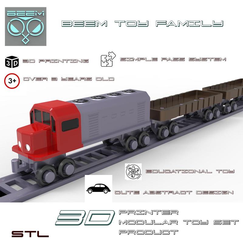 LOCOMOTIVE AND FREIGHT WAGON