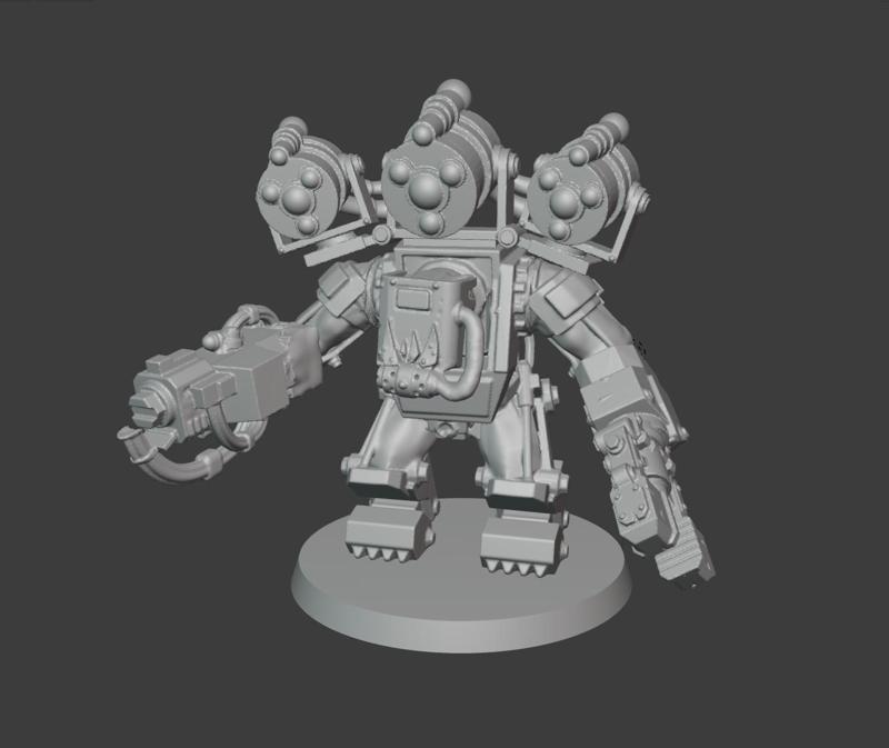 Big Mekaniak in Mega Armor Shooting Tellyports