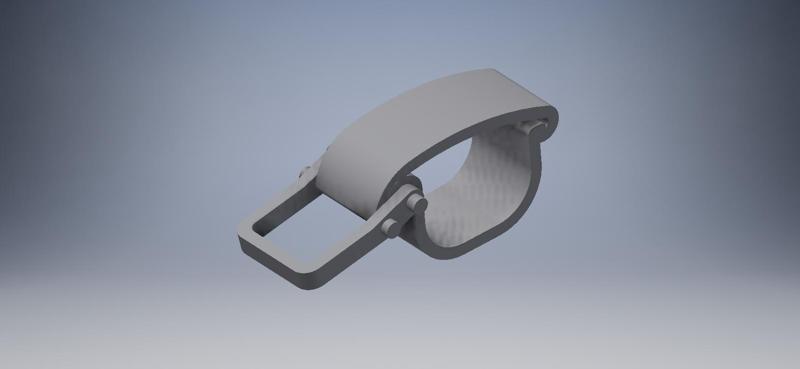 1:16 German Tank Tool Clamps closed