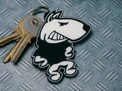 Bull Terrier keychain