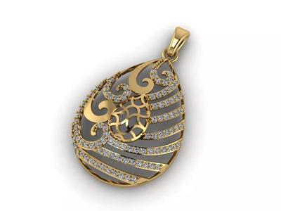 Women Pendant Ready STL 3DM Models Womens Necklace Lightweight